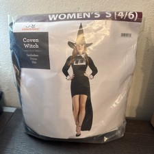 WOMAN'S "COVEN WITCH" HALLOWEEN COSTUME SIZE S 4/6 . NEW