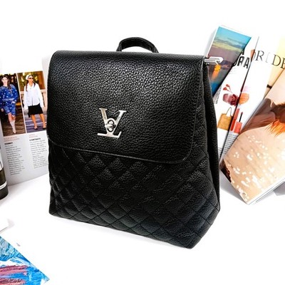 RUCKSACK RUCKSACK DAMEN klein bequem Retro-Stil WANDERTASCHE schwarz