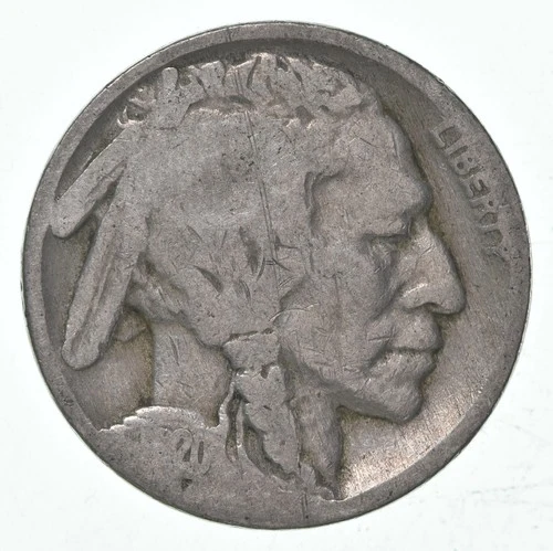 1920 (P) Indian Head Buffalo Nickel Average Circ *5015