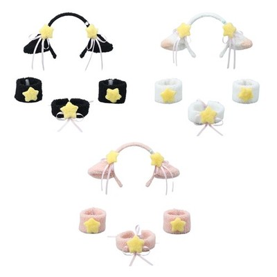 Furry Headband Plush Sheep Ear Hairhoop Cosplay Costume Prop Lolitas Accessories