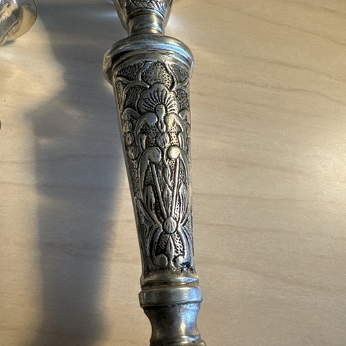 Set Of 2 Vintage Ornate Taper Candlestick Candle Holder 13" Beautiful - Picture 11 of 15