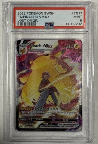 Pokémon Lost Origin TG17 Pikachu VMax PSA9