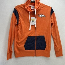Denver Broncos Fill Zip Nike Hoodie Sweatshirt Women  s Small NWT