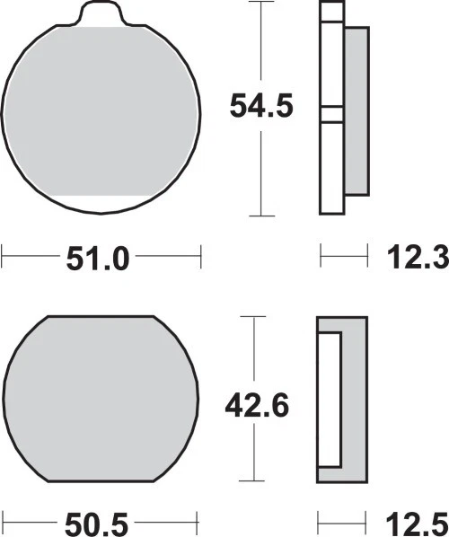Pastillas de freno delanteras o traseras de carbono dobles SBS para motocicleta 510HF 1721-1537 Foto 2 de 4