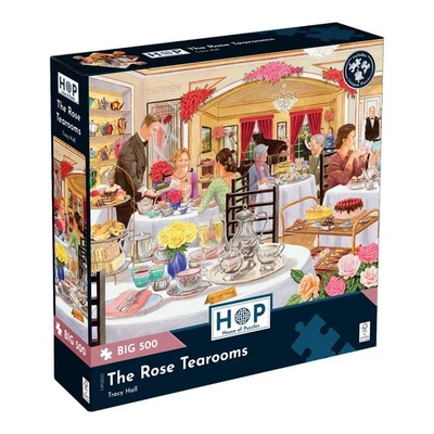 THE HOUSE OF PUZZLES Das Haus der Puzzles - Die Rose Teestuben GROSSES 500-teiliges Puzzle