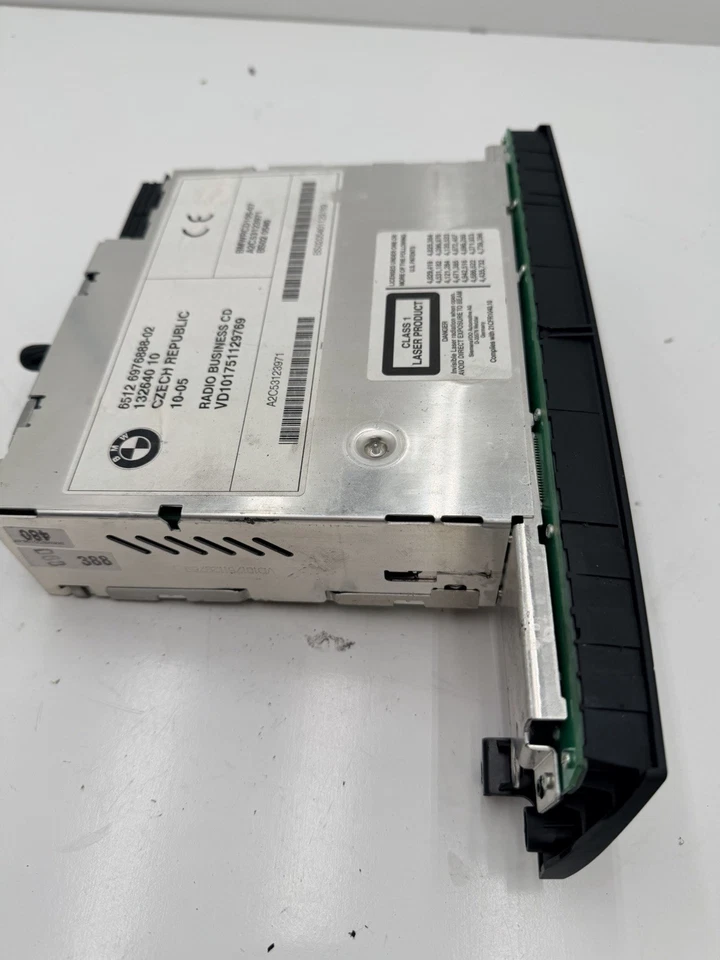 Módulo receptor de rádio CD BMW X3 2004-10 display central 6512 6976889-02 OEMB250-6 - Imagem 2 de 4