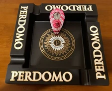 Perdomo Ashtray & Xikar Perdomo Xi1 Cigar Cutter - Red - Free Shipping
