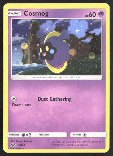 2017 Pokémon TCG SM Black Star Promos Cosmog SM42 Holo English