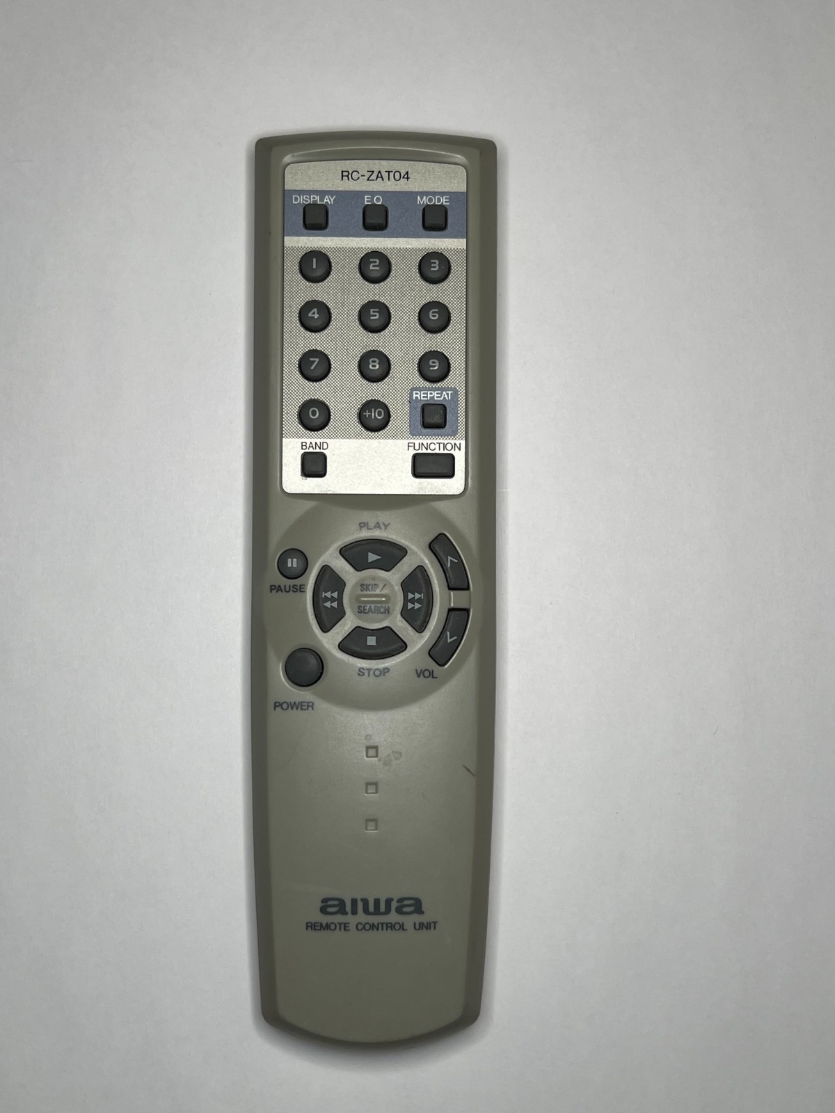 Genuine Aiwa RC-ZAT04 Stereo System Remote Control, Tested W