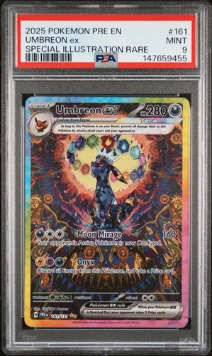 2025 POKEMON PRISMATIC EVOLUTIONS SPECIAL ILLUSTRATION RARE UMBREON EX PSA 9
