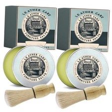 KUNAL 2 PCS Furniture Salve for Leather with Brush, 4Oz Furniture Salve for