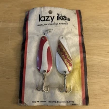 Vintage Lazy Ike Lucky Ike Metal Spoon Lures  - Sioux City, IA