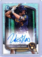 2025 Bowman Chrome #BMA-LAD Luke Adams Prospect Autographs Mojo