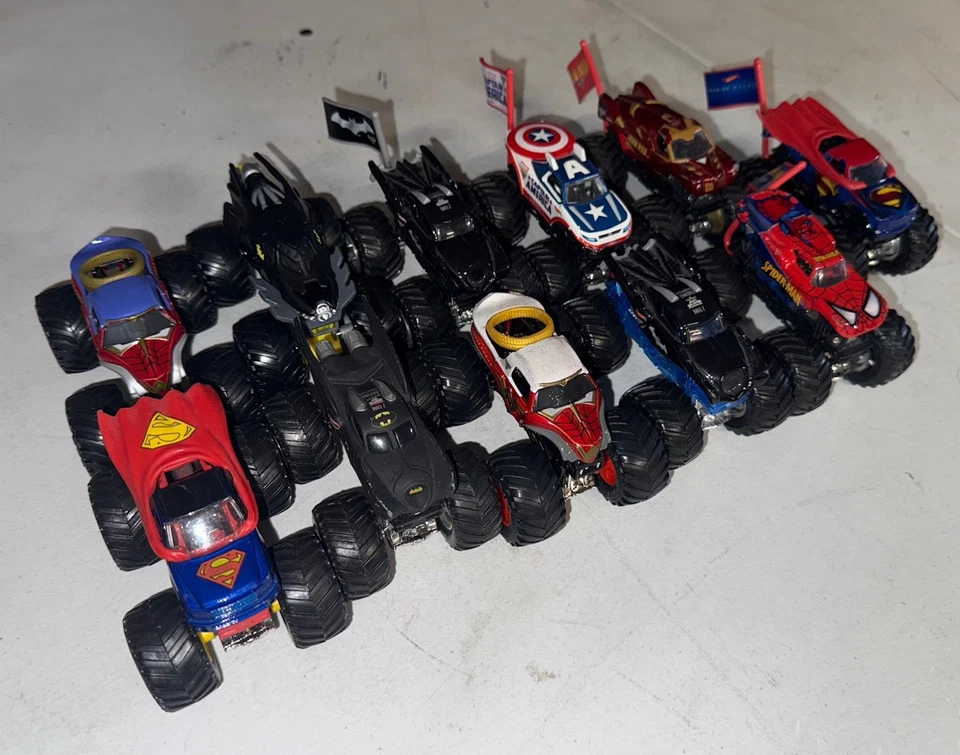 МОНСТР ДЖЕМ ЛОТ БЭТМЕН СУПЕРМЕН ЖЕЛЕЗНЫЙ ЧЕЛОВЕК ЧЕЛОВЕК-ПАУК И МНОГОЕ ДРУГОЕ 🔥БЕСПЛАТНАЯ ДОСТАВКА🔥 - Изображение 2 из 3