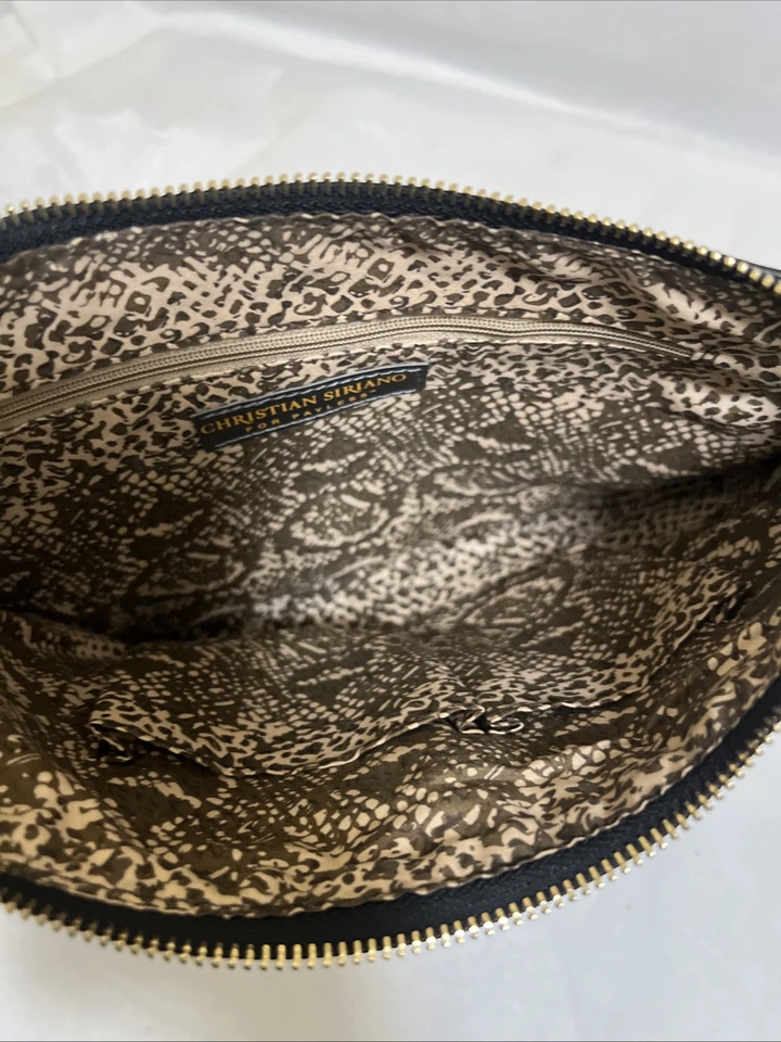 Cartera para mujer Christian Siriano talla pequeña con cadena/correa de cuero Foto 4 de 4