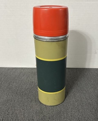 Vintage Aladdin Industries Vacuum Bottle Metal Thermos W/ Stopper New With Tags
