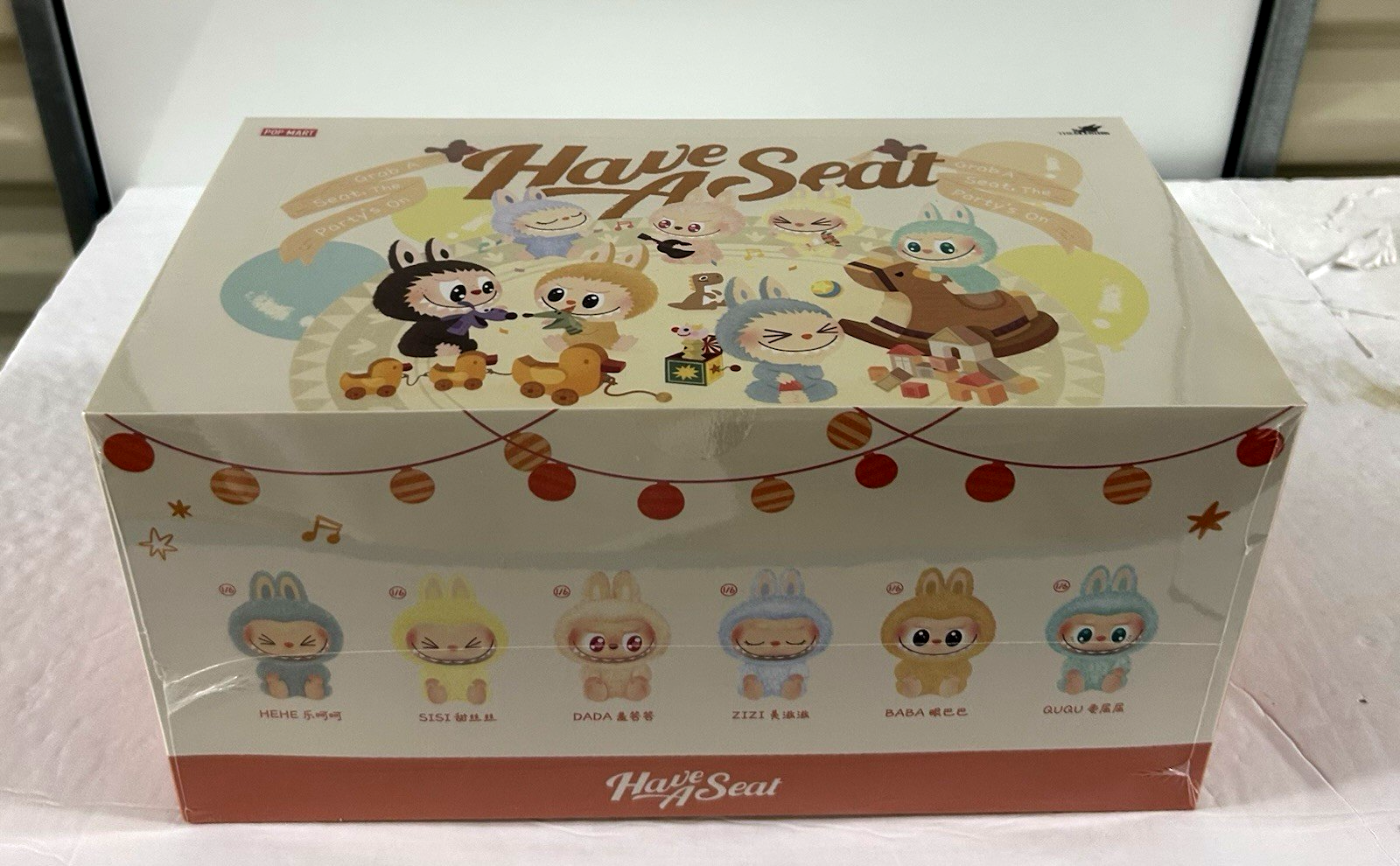 Authentic POP MART LABUBU-Have a Seat: Series Case Vinyl Plush-Sealed Brand New!