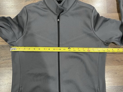 Giacca Nike Golf Dri-Fit full zip grigia foderata in pile fori per pollice donna grande - Foto 12 di 12