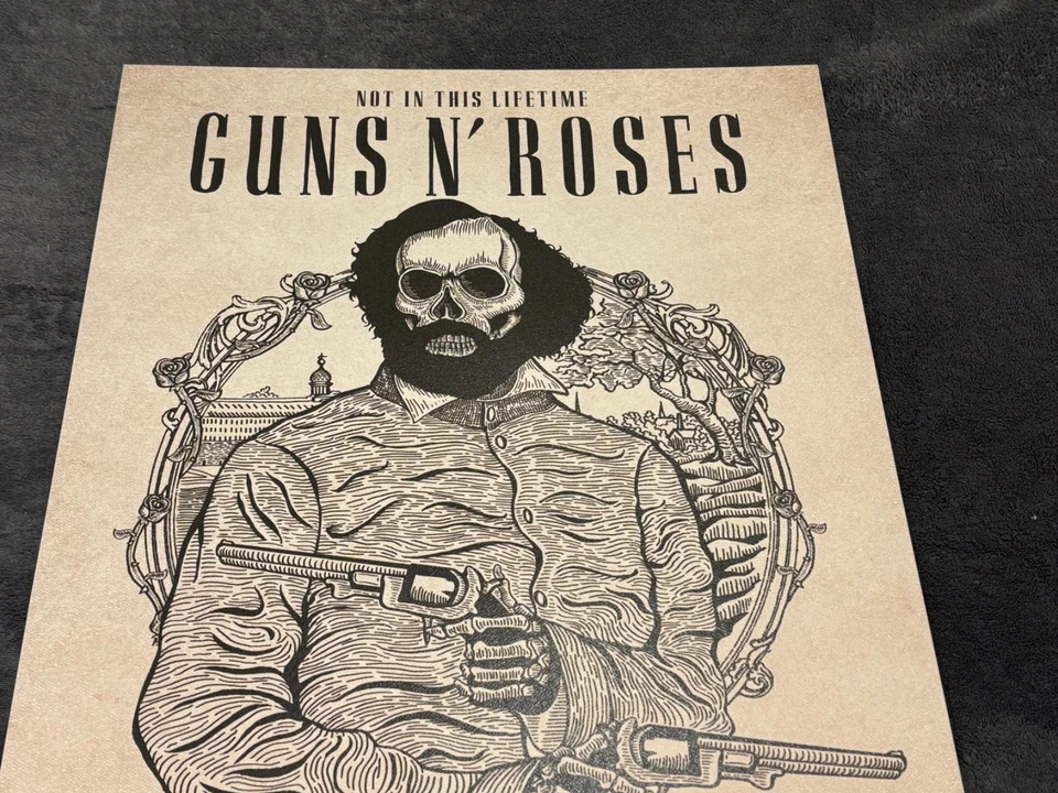 Litografía Guns N Roses no en esta vida Hartford, CT #73/300 23/10/17 OG Foto 3 de 4