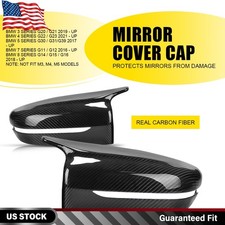 For 2017-22 BMW G30 G20 G11 G12 M Style Real Carbon Fiber Side Mirror Cover Caps