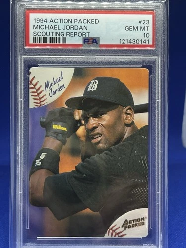 1994 MICHAEL JORDAN PSA 10 ACTION PACKED SCOUTING REPORT GEM MINT