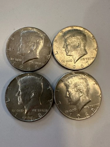 Kennedy Half Dollar 40% Silver Lot of 4