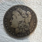 1890 Morgan Silver Dollar 0.9 Fine Silver Circulated