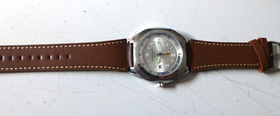 John Wayne Herren Vintage Quarz Leder Armbanduhr