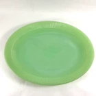 Vintage Anchor Hocking Fire King Jane Ray Jade-ite Jadeite 12" Tray Platter