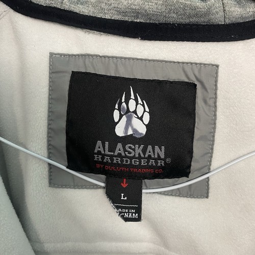 Duluth Alaskan Hardgear Gray AKHG King Crab Fleece Hoodie Full Zip Men's Size L - Picture 5 of 20
