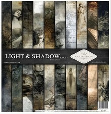 11.8" x 12.1" scrapbooking paperpad Light & Shadow Part 1 11 sheets 200gsm