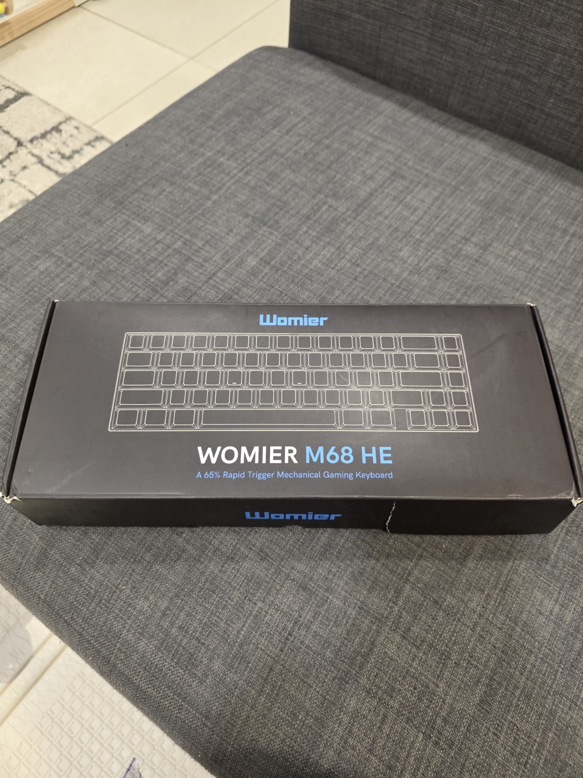 WOMIER M68 HE V2 65% THEMED HALL EFFECT WIRED GAMING KEYBOARD, BLACK/TOPOGRAPHIC