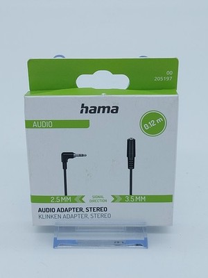 Hama Audio-Verbindungskabel/Adapter Audio-Adapter 2,5mm jack M - 3,5mm Jack W HX