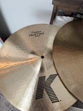 Zildjian K Custom Dark Cymbal Set Bronze 14/16/18/20in Crash Ride Hi-Hat 4pc