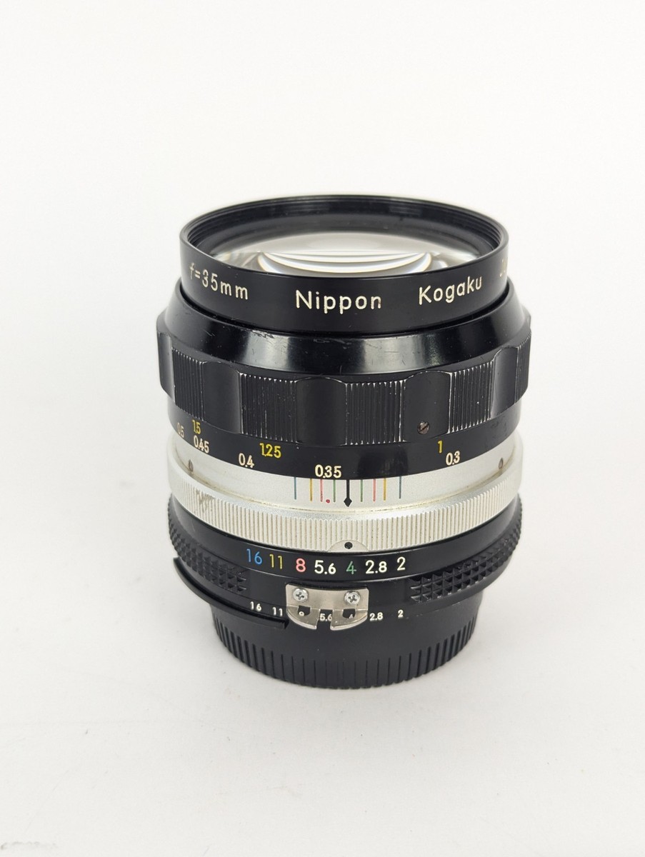 Vintage Nikon Nikkor-O Auto 35mm f2 Non Ai Wide Angle Prime