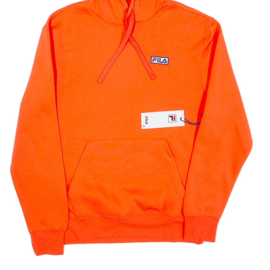 Felpa con cappuccio FILA uomo arancione S