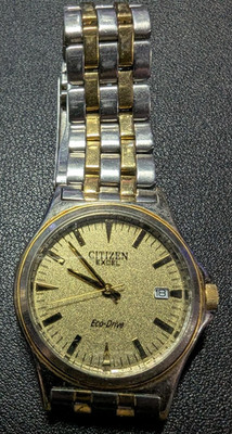 Citizen Exceed Eco Drive 7821 A05192   Two Tone, Working, Japan, Solar Quartz