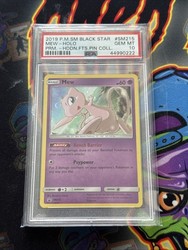 Mew SM215 - Sun & Moon Black Star Promo Holo Rare