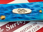 2004 Case XX Pocket Worn Sea Horse Whittler Knife Carribean Blue Bone 6355 SS — photo 5