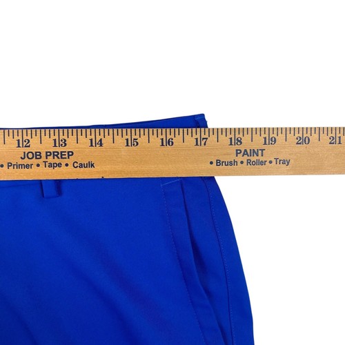Pantalones Cortos Chinos PETER MILLAR 'Salem Performance' Para Hombre Talla 34 Azul Real Golf Usados en Excelente Condición - Imagen 9 de 11