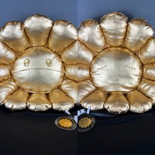 Takashi Murakami GOLD Flower Cushion Pillow 60CM Kaikai Kiki 100 Authentic NEW 