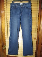 Nicole Miller Soho High-Rise Bootcut Stretch Women's 14 Blue Denim Jeans Pants