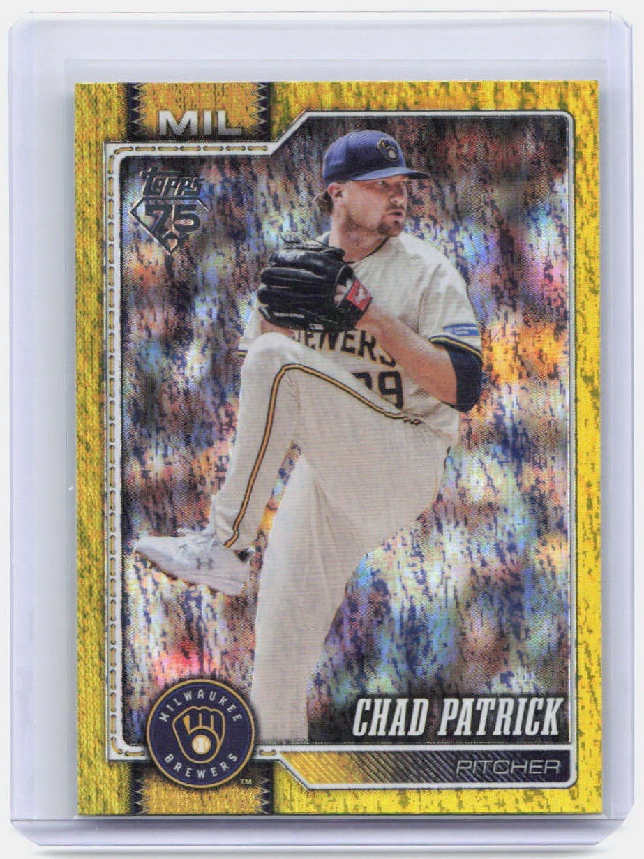 2026 Topps Series 1 - Chad Patrick Yellow Holofoil #217 378/399 Brewers