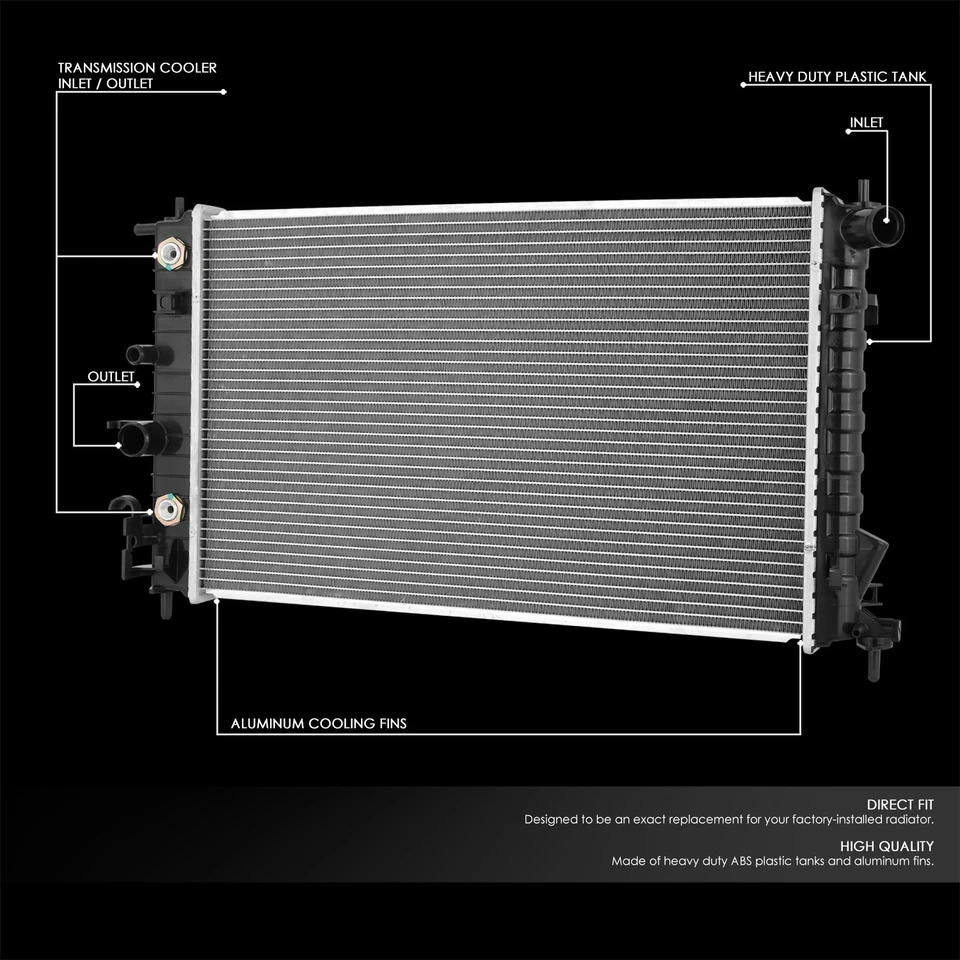 Radiador núcleo de aluminio 2605 para Saturn L100 L200 L300 LS LS1 LW1 LW200 2001-2003 Foto 2 de 4