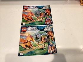 Retired LEGO Elves: Fire Dragon's Lava Cave (41175) - Complete  without box.