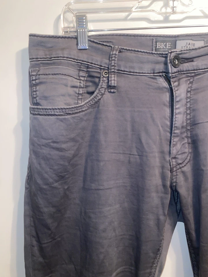 BKE Buckle Mens Gray Jake Straight Leg Performance Stretch Denim Pants 34x31 - Image 3 of 4