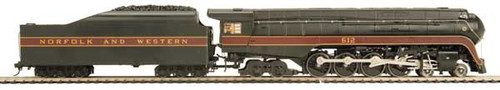 MTH 80-3147-1 Norfolk & Western HO Scale J Class #612 Locksound supersmoke | Zustand: Usado