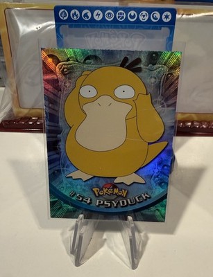 rare psyduck pokemon card Pokémon: Psyduck - #54 - Rainbow Holo Foil - 1st Print - Topps Series 1 -  VLP/NM