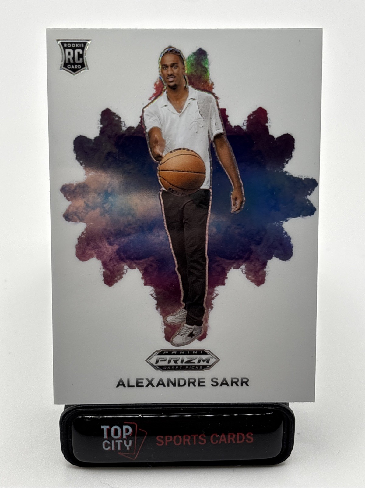 2024 Panini Prizm Draft Picks Alexandre Sarr ROOKIE WHITE COLOR BLAST Wizards RC
