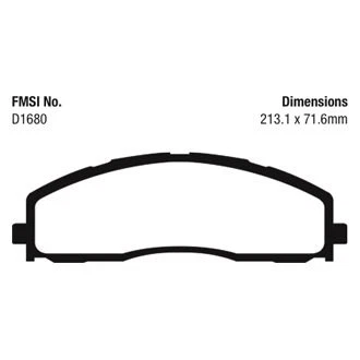 For Ford F-250 Super Duty 2013-2022 EBC DP43015R Yellowstuff Front Brake Pads Foto 2 de 3